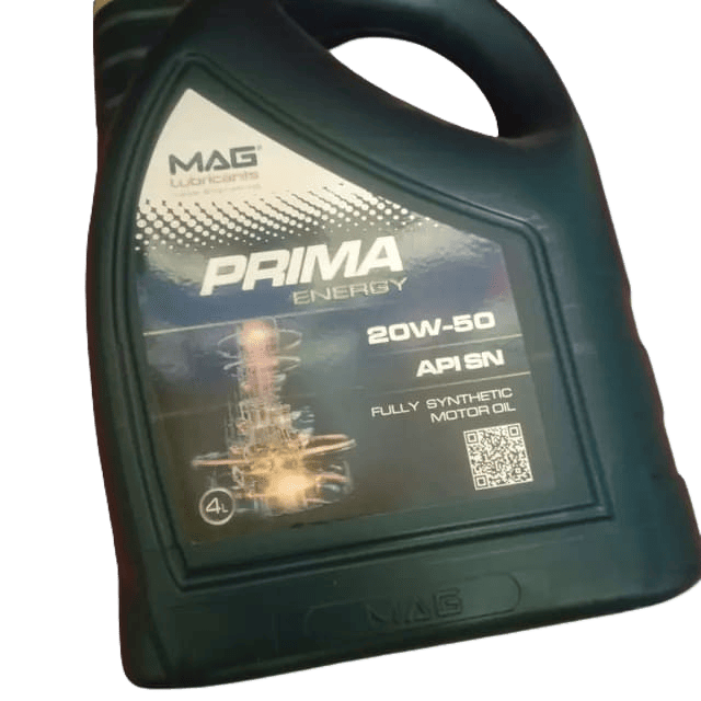 MAG Prima Energy 20W-50 fully synthetic motor oil, 4-litre