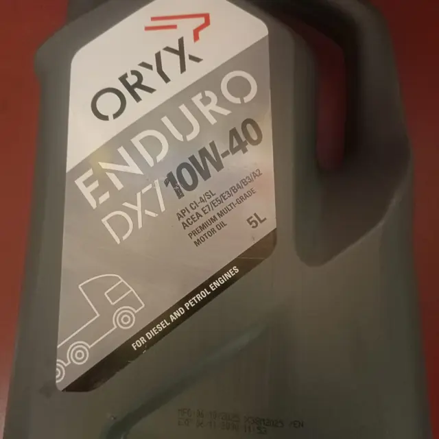 Oryx Enduro DX7 10W-40 motor oil, 5-litre