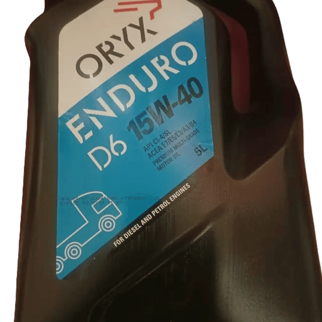 Oryx Enduro D6 15W-40 motor oil, 5-litre