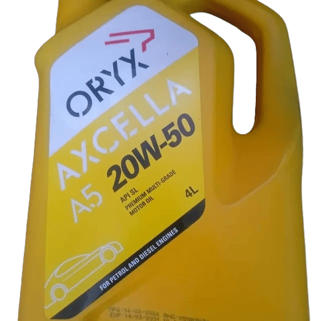 Oryx Axcella A5 20W-50 motor oil, 4-litre