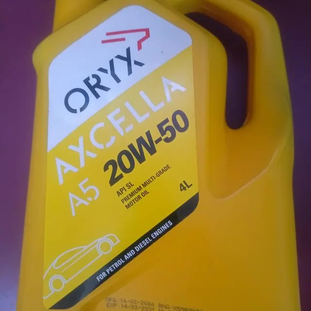Oryx Axcella A5 20W-50 motor oil, 4-litre