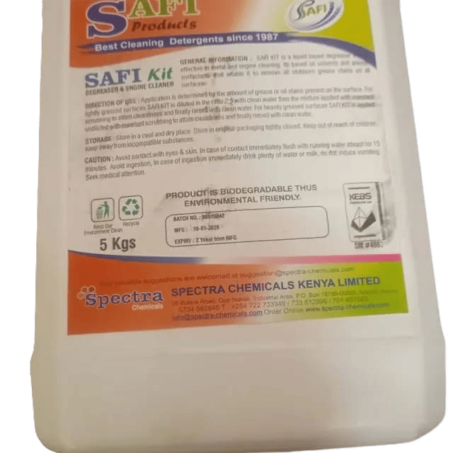 SAFI Kit degreaser and engine cleaner, 5kg jug
