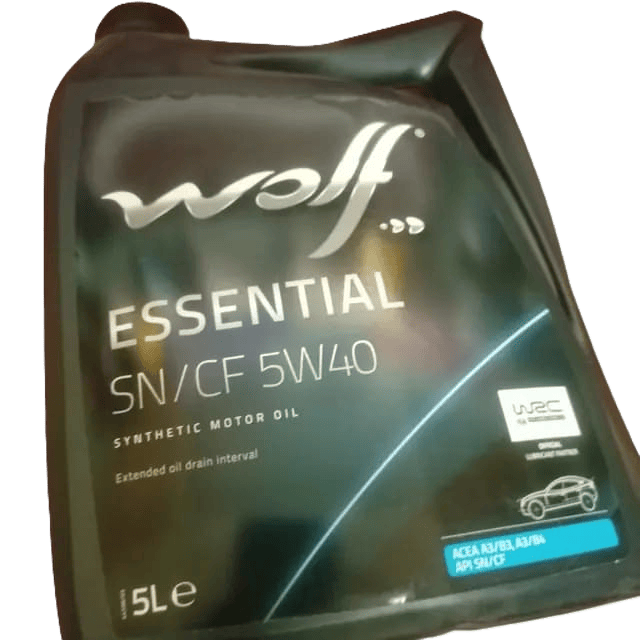 Wolf Essential SN/CF 5W-40 synthetic motor oil, 5-litre